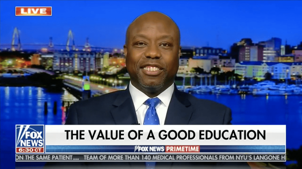 Tim Scott Joins Trey Gowdy on Fox News to Discuss the Importance of Education, Opening Schools