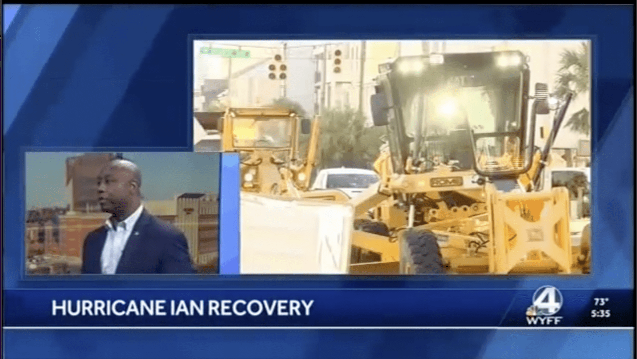 Tim Scott for Senate Hosts Donation Drives, Pledges $50,000 for Hurricane Ian Victims
